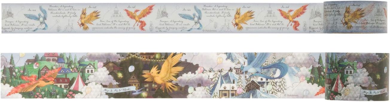 Amazon Co Jp ポケモンセンターオリジナル マスキングテープセット ポケモン博士の観察手帳 フリーザー サンダー ファイヤー おもちゃ