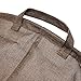 KINGSO 20 x 17 Inch Foldable Round Laundry Basket Hamper Storage Bag, Coffee