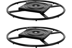 Skuehod Set of 2 24" Replacement Ring Base w/Swivel for Recliner Chair Rocker & Single Sofa Seat Furniture,Recliner Rocker Swivel Base 360 Degree