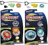 Beyblade Legends BB-59 Burn Fireblaze 135MS Top & BB-30 Rock Leone 145WB Top Bundle