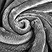 DREAMFLYLIFE Fleece Blanket 380 GSM Anti-Static Super Soft Lightweight Summer Cooling Warm Fuzzy Bed Blanket Couch Blanket (King, Dark Grey)