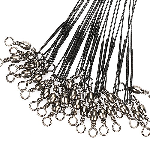 60pcs lot silver 8kg/10kg/12kg saltwater stianless line wire lead…