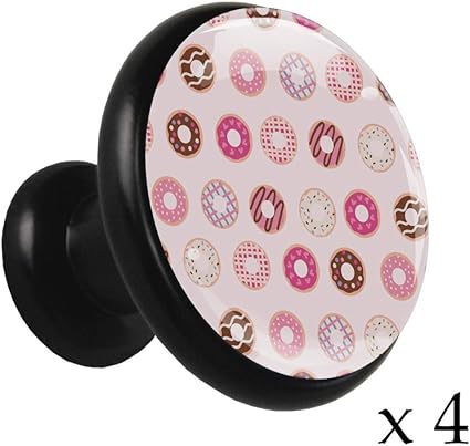 Galletas deliciosas rosadas Pomo de cajón redondo de metal sólido con