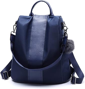 mochila azul marino mujer