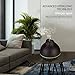OSORD Aromatherapy Essential Oil Diffuser, 400ml Wood Grain Ultrasonic Cool Mist Aroma Humidifier Diffusers for Essential Oils, Birthday Gifts Dark Brown