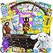 Brown Easter Basket for Kids and Adults (45ct) Already Filled Easter Gift Basket with Plush Easter Bunny, Candy, Snacks, and Treats - Boys, Girls, Grandchildren, Young Children, Toddlers, Men, Women