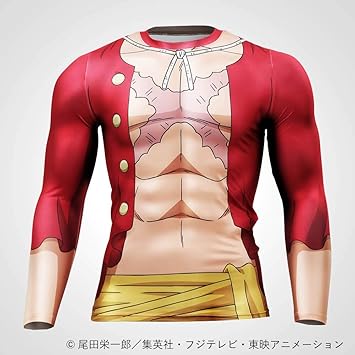 Amazon Co Jp Bodymaker ボディメーカー ｂｍ ｇｅａｒ ワンピース ルフィ ロングスリーブ３ Mg308xl 機能性ウェア ルーズタイプ 速乾 通気 さらさら ドライ 吸汗 抗菌 防臭 クールダウン シャツ スポーツウェア トレーニングウェア 長袖 ロングスリーブ Tシャツ