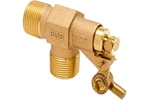Robert Manufacturing - R400-1/2 R400 Series Bob Red Brass Float Valve, 1/2" NPT Male Inlet x 1/2" NPT Male Outlet, 22 gpm at 85 psi Pressure