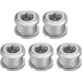 HARFINGTON Single Chain Ring Bolts Bicycle Crankset Nuts | Aluminum Alloy Chainwheel Screws,for Road Bike Mountain Bike