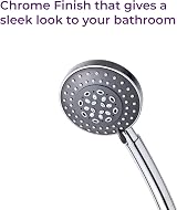 Blue Canyon Lenox Shower Head High Pressure 6 Mode Spray Plastic Easy Install view 4