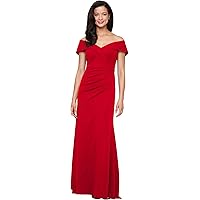 evening dress for plus size women La Femme Metallic Jersey Gown in Navy at Nordstrom, Size 20W
