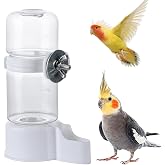WQY Groceryshop Automatic Pet Bird Water Feeder, Water Dispenser for Cage, Bird Cage Suspended Automatic Pet Water Feeder, Parrot Feeders for Parakeet Budgie Cockatiel Lovebirds Canary Finch