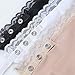 Flyou 8pcs Lady Lace Clip-on Mock Camisole Bra Insert Overlay Modesty Panel vest, Black White Beige Pink Rose Blue Navy Red, One Size