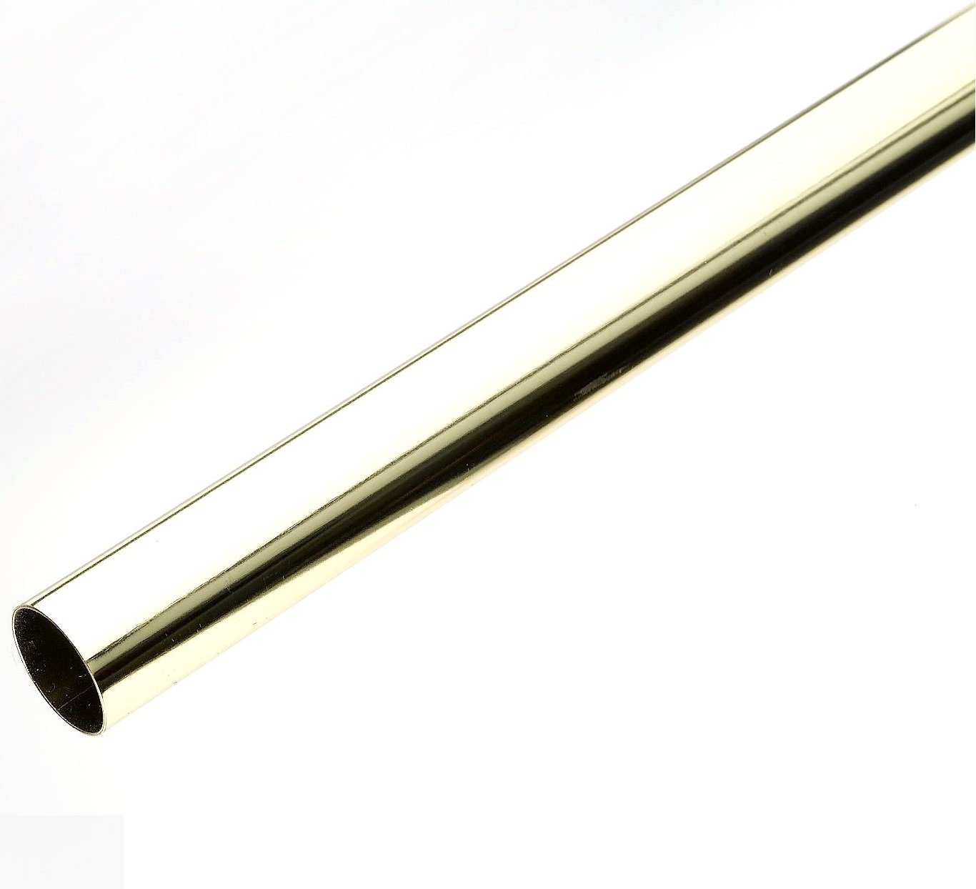 Merriway BH04403 EB Brass Plated Round Wardrobe Rail, 1220 x 19 mm (4 foot x 3/4 inch)