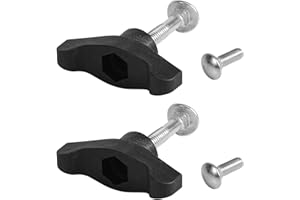 2pcs Lawn Mower Handle Knobs with 4 Bolts, Snow Blower Replacement T-Handle Knob Fits Most Lawn Mowers Snow Blowers & Other O