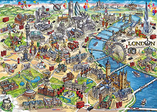 Gibsons London Landmarks Jigsaw 1000 Pieces Puzzle