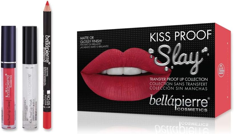 bellapierreCosmetics Kiss Proof Lip Gloss Kit - Matte/Glossy - 3 piece, ALOHA