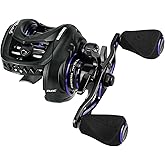 KastKing MegaJaws &amp; Elite Baitcasting Fishing Reels,Lightweight,High Speed | Max Drag: 17.64 lb, 11+1 BB, 6.7 oz, Lightweight Graphite Frame, New AutoMag Dual Brake, 7.2:1 Gear Ratio