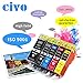 CIVO Ink Cartridges Compatible Replacement for Inkjet Printer PGI-225 & CLI-226 with Ink Level Indicator (10 Pack (2 PGI-225BK, 2 CLI-226BK, 2 CLI-226C, 2 CLI-226M, 2 Y))