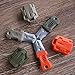 ZJchao Mini Multifunction EDC Pocket Survival Tool (Mud color)
