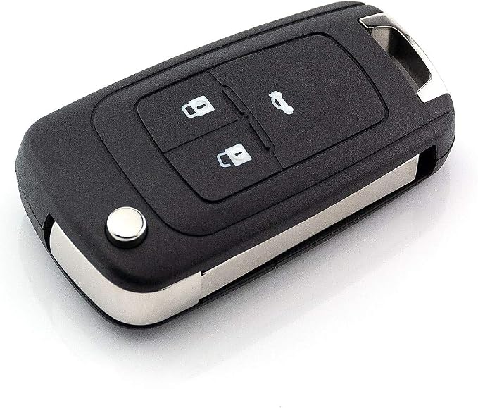 Boîtier De Clé Rabattable 3 Boutons Pour Opel Astra J Insignia B - Remplacement KIS Noir - Neuf Origine Italie