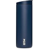 MiiR Flip Traveler 16oz - Double-Wall Vacuum Insulated with Leakproof Flip Lid, BPA-Free Stainless Steel Construction, Insulated Tumbler for Hot or Cold Drinks