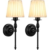 10000mAh Battery Operated Wall Sconce Set of 2,Rechargeable Wall Sconces set of Two,Vintage Black Sconces Wall Decor,Wireless