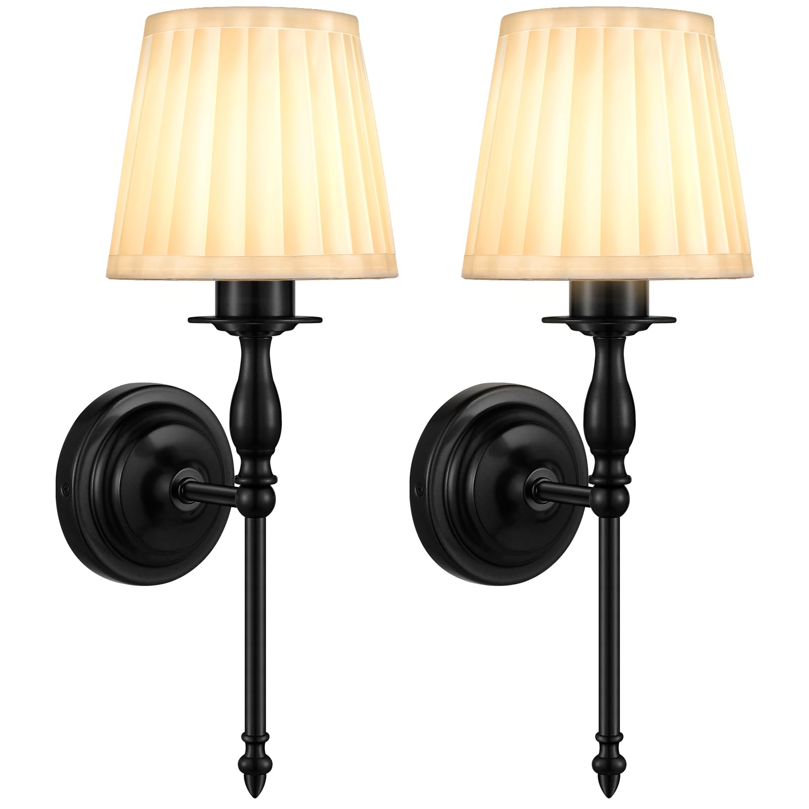 Photo 1 of 10000mAh Battery Operated Wall Sconce Set of 2,Rechargeable Wall Sconces set of Two,Vintage Black Sconces Wall Decor,Wireless Wall Lamp,Cordless Wall Lights Living Room Bedroom (Not Peel and Stick on)