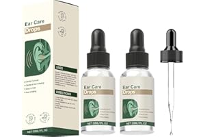 ROOROOPET Ear Care Drops Gentle Formula 2PCS, Natural Ingredients, Relieve Tinnitus by Unblocking Secretions for Daily Ear Hygiene, Easy to Use & Portable for Men & Women