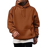 PLEPAN Hoodies for Men Casual Cotton Essentials Hoodie Pullover Long Sleeve Fleece Hooded Sweatshirts with Pockets