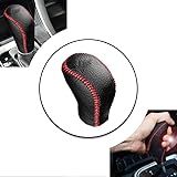 Non-slip Black Genuine Leather Gear Shift Knob