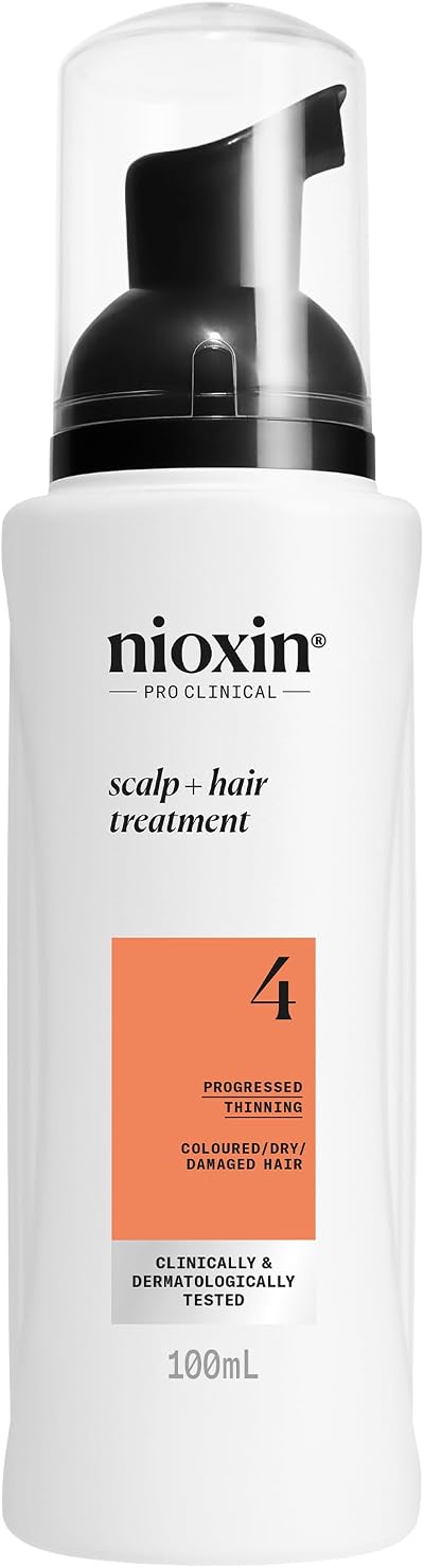 Nioxin System 4 Scalp + Hair Thickening Treatment Serum 100ml for Coloured Dry