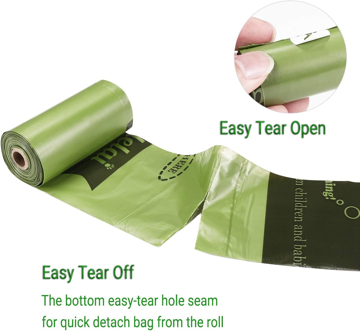 Yingdelai Dog Poo Bags, Extra Thick and Strong, Biodegradable Waste Bags for Dogs 26 Refill Rolls Dog Poop Bag with 1 Holder - Image 4