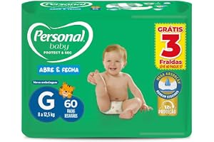 Personal Fralda Baby Protect&Sec G, Leve 60 Pague 57 Unidades