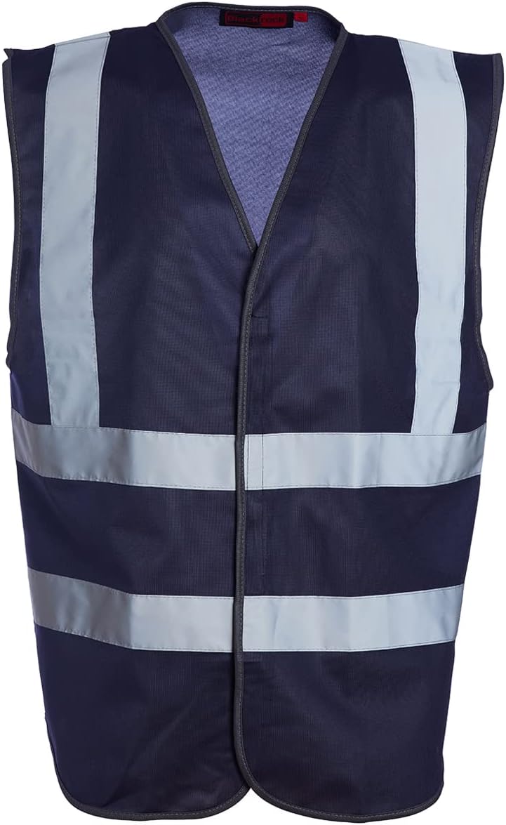 Blackrock Hi Vis Vest Navy Reflective Safety PPE Size Small