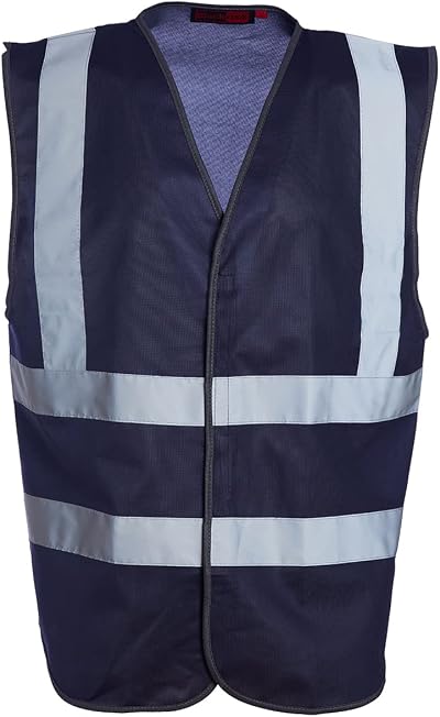 Blackrock Hi Vis Vest Navy Reflective Safety PPE Size Small