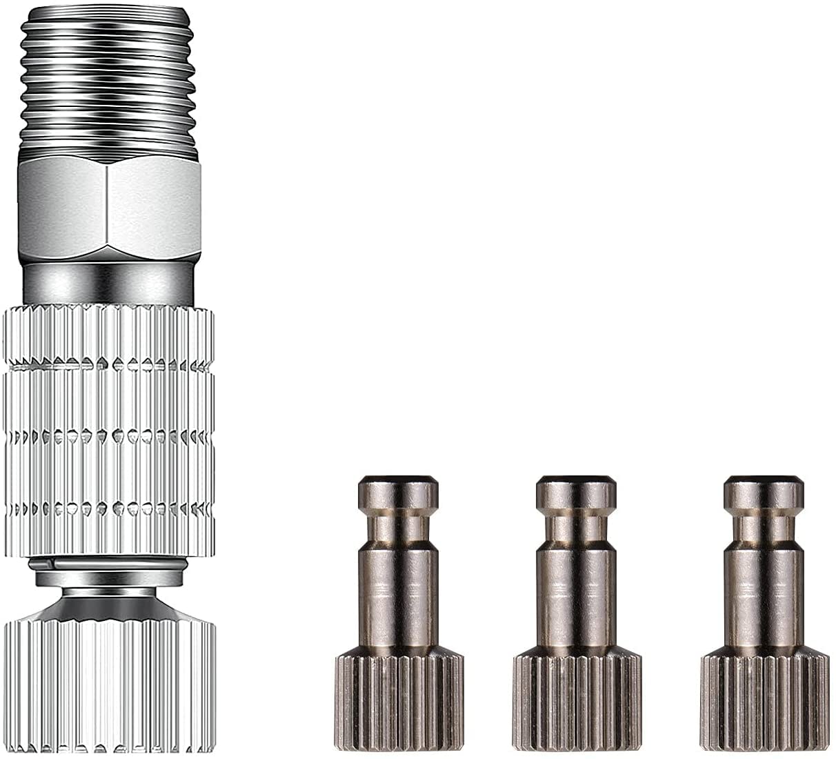 ABEST Airbrush Quick Disconnect Coupler Release Fitting Adapter with 4 Male Fitting, 1/8" Male and Badger Paasche Aztec Airbrush