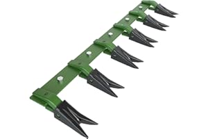 WildVenture Heavy Duty Bucket Tooth Bar for Sub-Compact Tractors – 46 Inch, 6 Replaceable Teeth, No-Drill, Fits 1/2" Edge, Gl