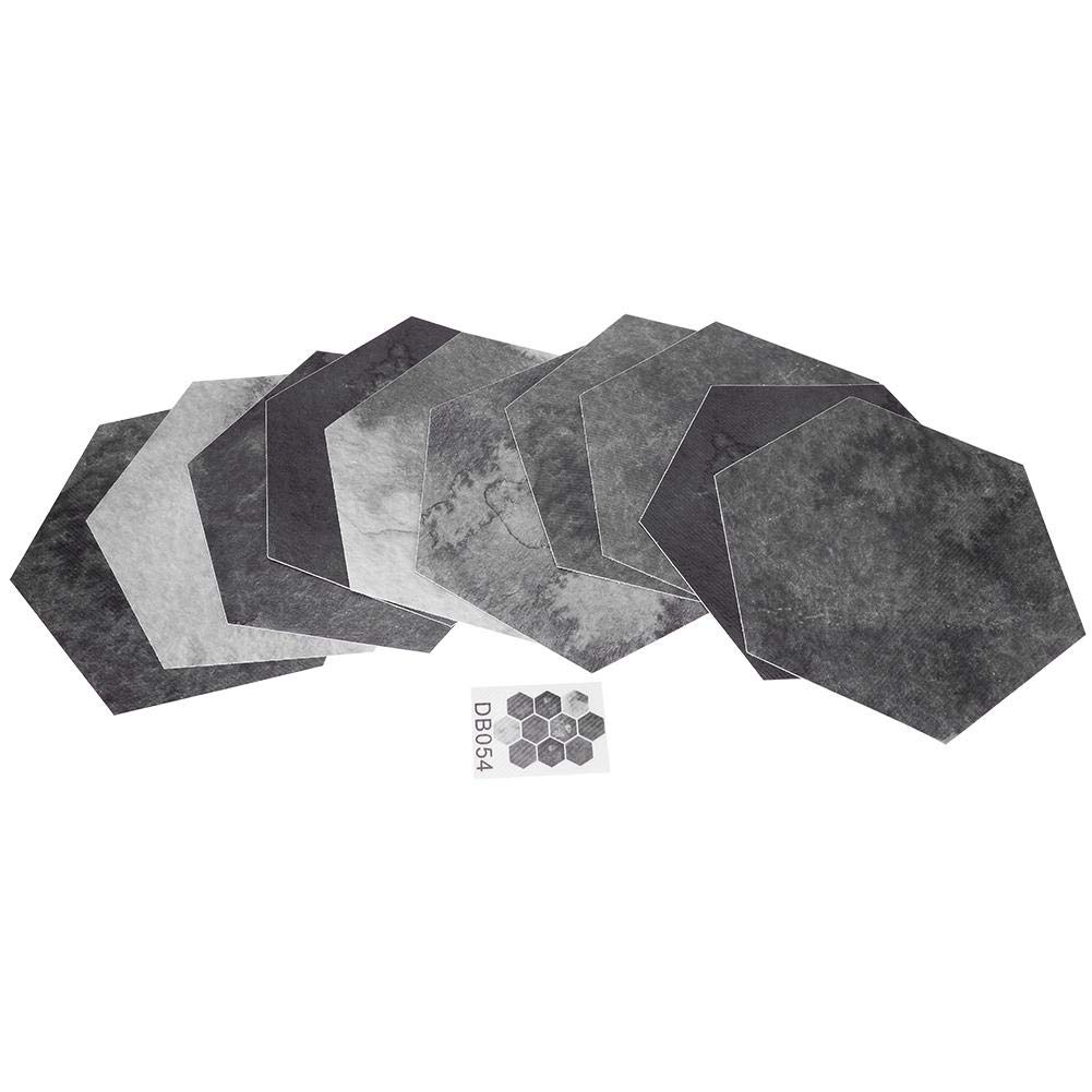 Floor Sticker, Fdit Simulation Hexagonal Unique Pattern Waterproof Non-Slip Self-Adhesive Tile