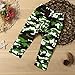 GBSELL 2PC Summer Toddler Baby Kids Boy Love Shirt + Camouflage Pants Clothes Set (White, 12M)