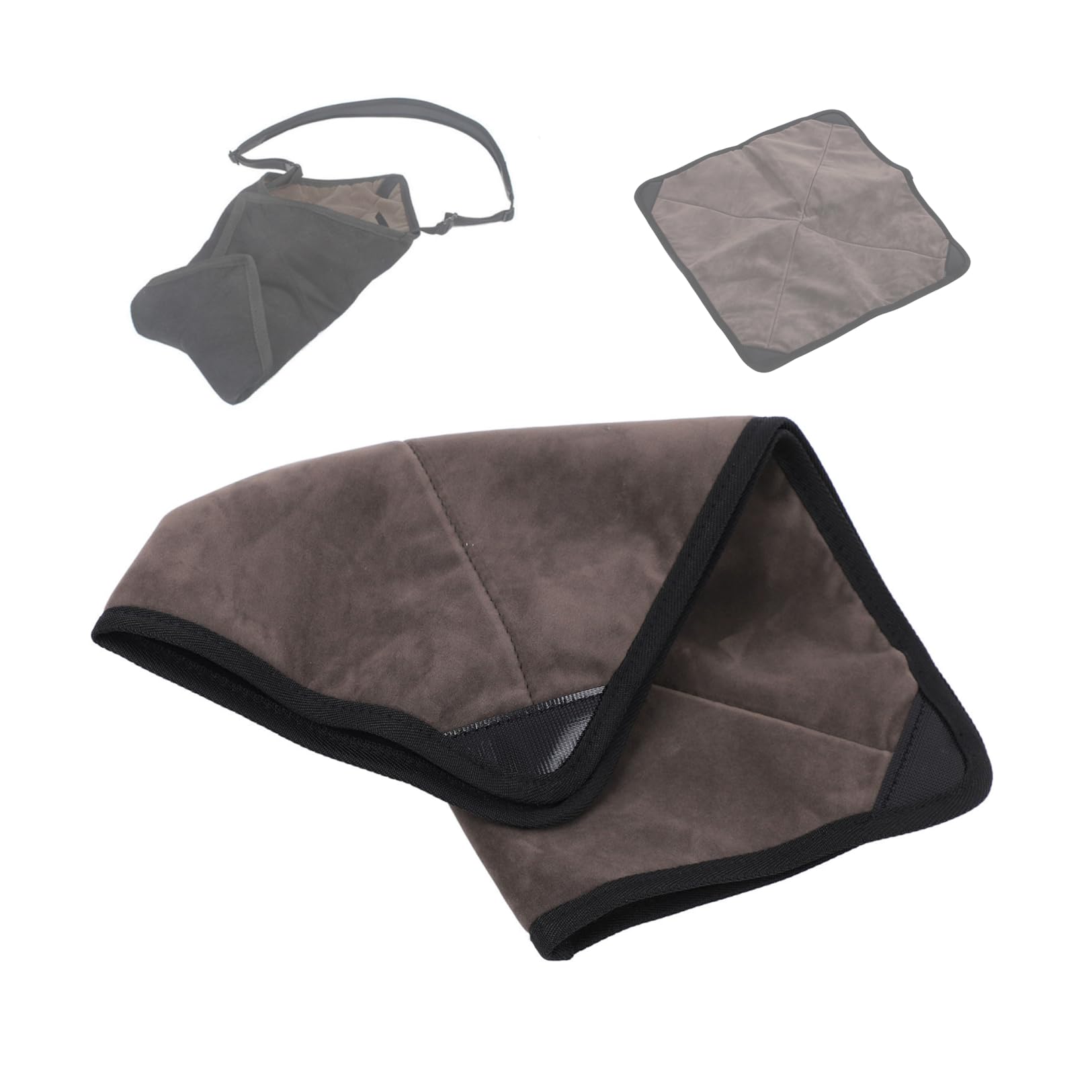 Zunate Camera Wrap Cloth, 50×50cm/ 40×40cm Flannel Gray Adjustable Protective DSLR Camera Wrap Around Pouch Cover Cloth,Small and Large Square Camera Protective Wrap,for DSLR Lens Protector(Small)