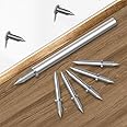 100 Pcs Double Head Skirting Thread Seamless Nail - Double Headed Nails - Rust Proof No Trace Invisible Security Skirting Thread Screws Set (100 Pcs + Extender)