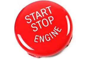 Jaronx Sports Red Start Stop Button Compatible with BMW (1 3 5 6 X1 X3 X5 X6 Series,E81 E90 E91 E60 E63 E84 E83 E70 E71),Engine Switch Power Ignition Start Stop Button Replacement