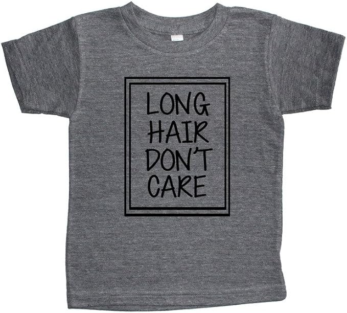 T S And Tots Little Boys Long Hair Don T Care T Shirt 2t Athletic