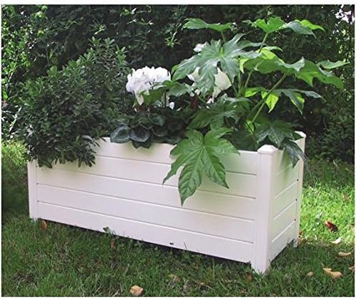 Jardinera PVC Rectangular sin autoriego: Amazon.es: Hogar
