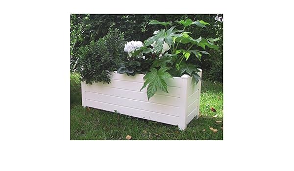 Jardinera PVC Rectangular sin autoriego: Amazon.es: Hogar
