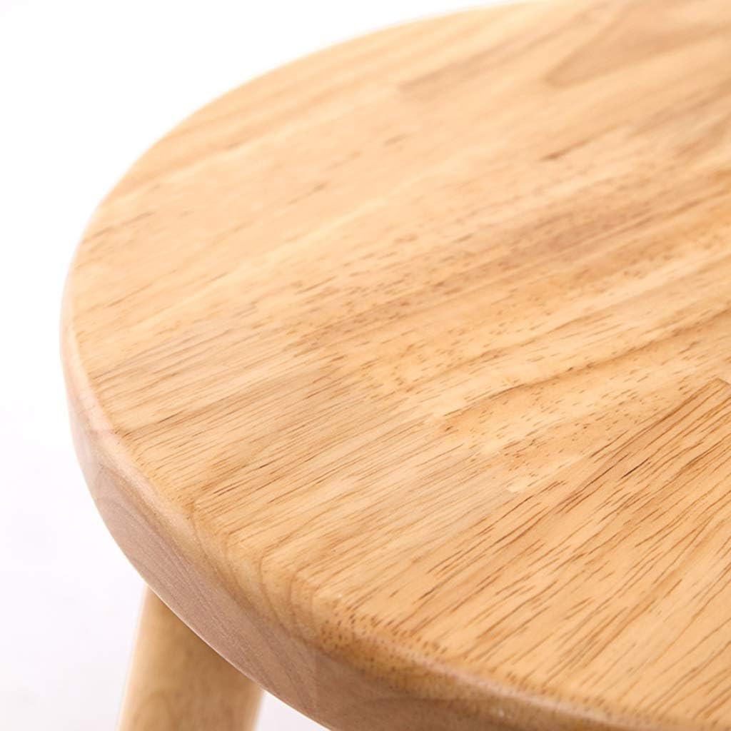 MQDTYM Small Bench, Household Wooden Bench Creative Baby Child Learn Chair Backrest Stool Rabbit Ears Small Stool Solid Wood (Size : B)