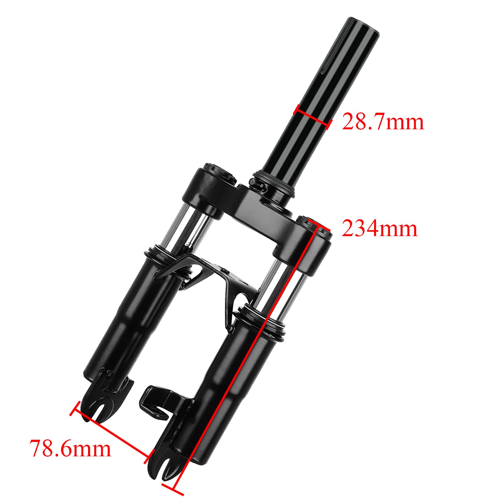 MIMIRACLE Electric Scooter Front Suspension Kit Spring Fork Compatible with Max G30 G30LP Segway Ninebot Electric Scooter Shock Absorption Parts Anti-Vibration Accessories with Foot Stand