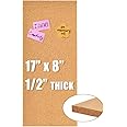 Aitakatta 17x8 Cork Board Tiles Bulletin Board, 1/2" Thick Self-Adhesive Cork Boards for Walls, Cork Tiles Vision Board for Home, Office, School, Bulletin Board Decorations(12mm,1pc)