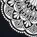 ENJOHOS Mandala Tapestry Wall Hanging Black and White Indian Bohemian Wall Hanging for Bedroom Living Room Hippie Flower Drapes for Ceiling, W79 x T59